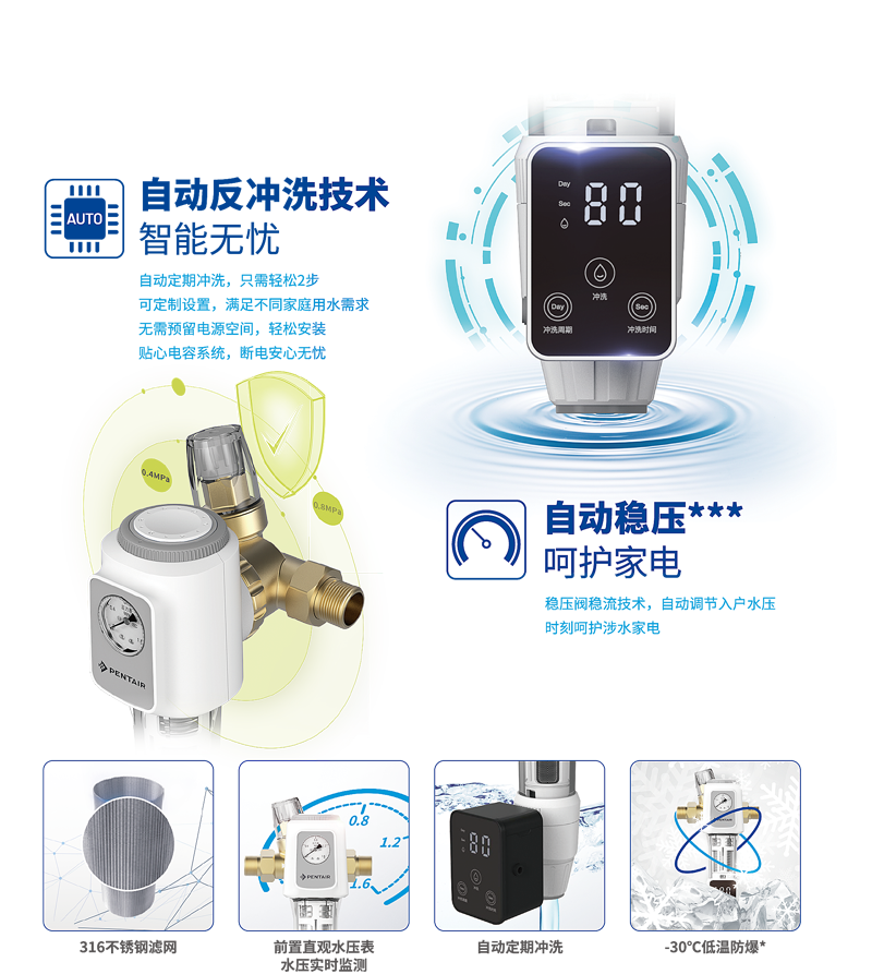 BF-W4型全自动款前置过滤器【家用清水器十大排行榜|家用清水机哪个品牌好|清水机哪个牌子质量较量好|清水机排名】伟易博